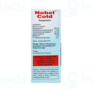 Nobel Cold Orange Flavour Suspension 60ml