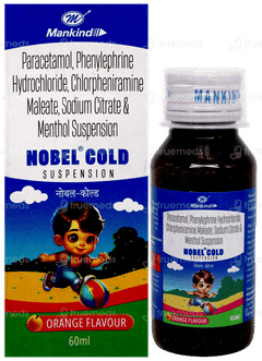 Nobel Cold Orange Flavour Suspension 60Ml Nobel Cold Orange Flavour Suspension 60Ml