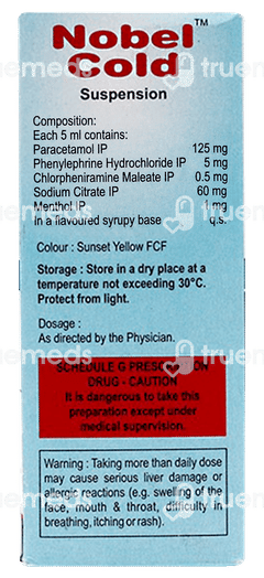 Nobel Cold Orange Flavour Suspension 60ml