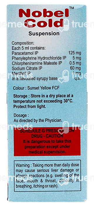Nobel Cold Orange Flavour Suspension 60ml