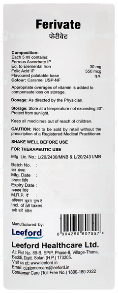 Ferivate Suspension 150ml