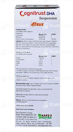 Cognitrust Dha Mango Flavour Suspension 200ml
