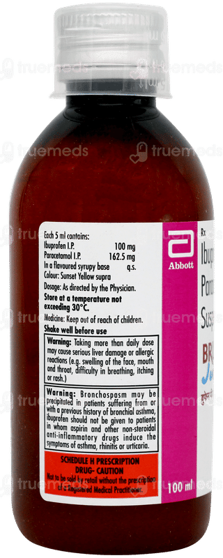 Brufen P Junior Orange Flavour Suspension 100ml