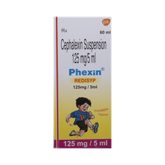 Phexin Redisyp 125Mg Pineapple Flavour Suspension 60Ml Phexin Redisyp 125Mg Pineapple Flavour Suspension 60Ml