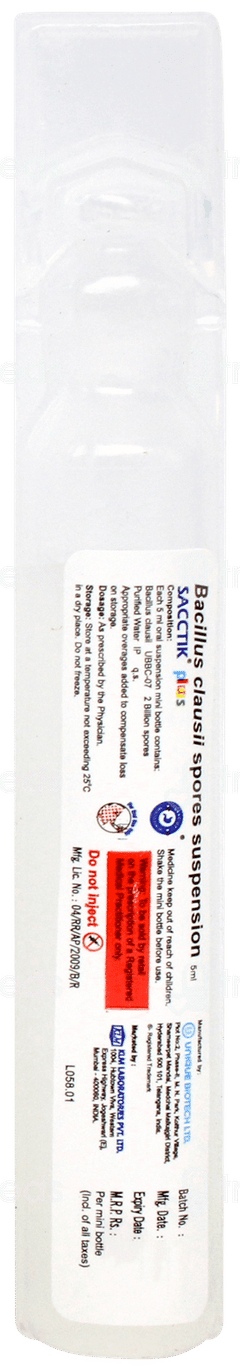 Sacctik Plus Suspension 5ml