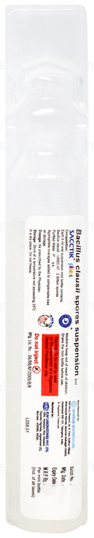 Sacctik Plus Suspension 5ml