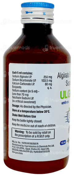 Ulge Raft Peppermint Flavour Sugar Free Suspension 150ml
