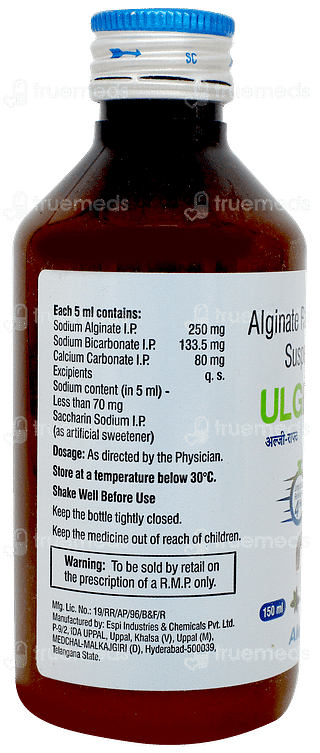 Ulge Raft Peppermint Flavour Sugar Free Suspension 150ml
