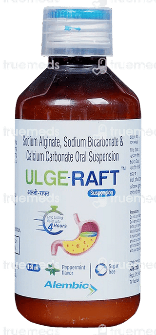 Ulge Raft Peppermint Sugar Free Oral Suspension 150 ML