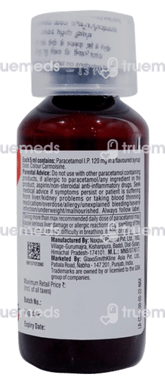 Crocin 120 Strawberry Flavour Suspension 100ml