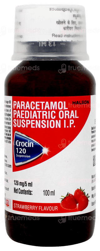 Crocin 120 Strawberry Flavour Suspension 100ml