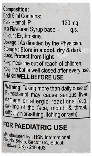 Apramol 120 Strawberry Flavour Suspension 60ml