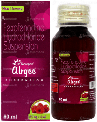 Alrgee Raspberry Vanilla Flavour Suspension 60ml