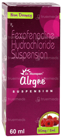 Alrgee Raspberry Vanilla Flavour Suspension 60ml
