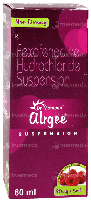 Alrgee Raspberry Vanilla Flavour Suspension 60ml