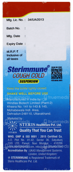 Sterimmune Pineapple & Mix Fruit Flavour Suspension 60ml