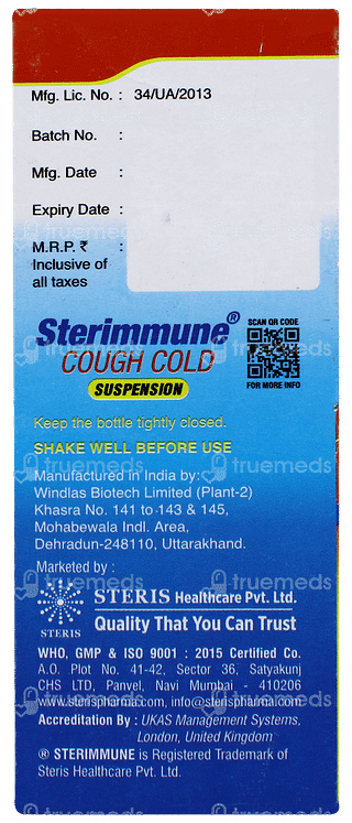Sterimmune Pinapple & Mix Fruit Flavour Suspension 60ml