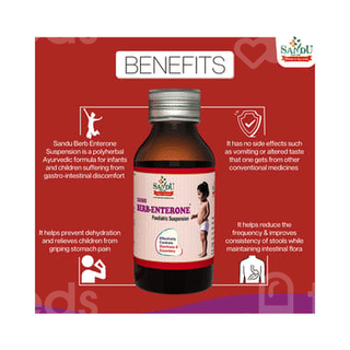 Sandu Berb Enterone Paediatric Suspension 50Ml