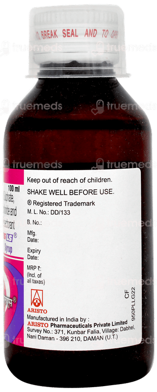 Zerotuss Ls Syrup 100ml