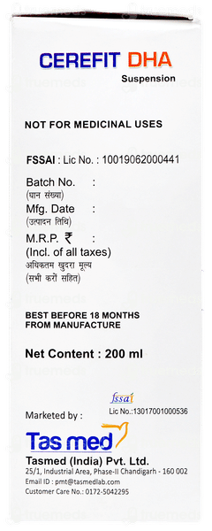 Cerefit Dha Mix Fruit Flavour Suspension 200ml