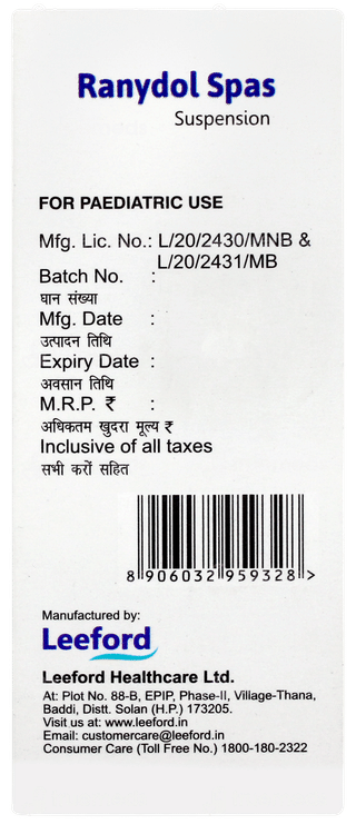 Ranydol Spas Suspension 30ml