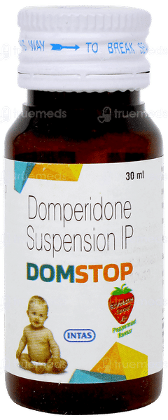 Domstop Strawberry And Peppermint Flavour Suspension 30ml Domstop Strawberry And Peppermint Flavour Suspension 30ml