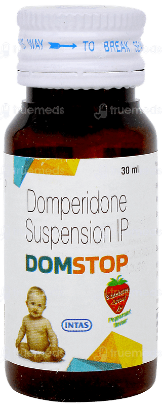 Domstop Strawberry And Peppermint Flavour Suspension 30ml