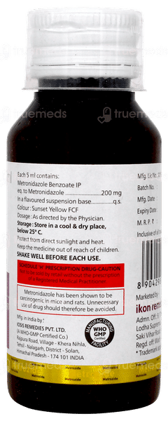 Metrozide Oral Suspension 60ml