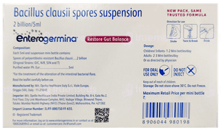 Enterogermina Suspension 5Ml Pack Of 10 Mini Bottle