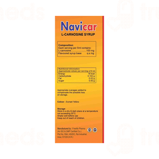Navicar Mango Flavour Sugar Free Syrup 200ml