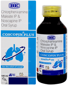 Coscopin Plus Passion Fruit And Cherry Flavour Sugar Free Syrup 100ml