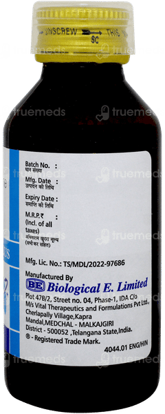 Coscopin Plus Passion Fruit And Cherry Flavour Sugar Free Syrup 100ml