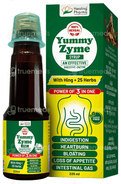 Yummy Zyme Sugar Free Syrup 225Ml