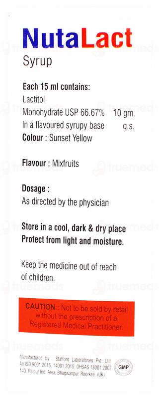Nutalact Sugar Free Syrup 200ml