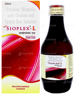 New Sioplex L Mango Flavour Sugar Free Solution 200ml