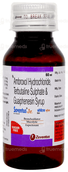 Soventus Jr Sugar Free Syrup 60ml Soventus Jr Sugar Free Syrup 60ml