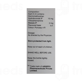 Zerotuss D Sugar Free Syrup 60ml