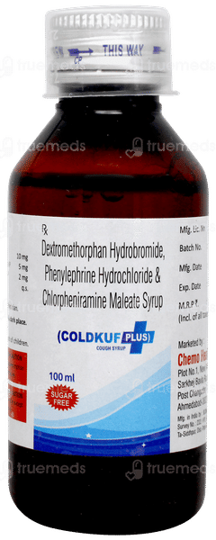 Coldkuf Plus Sugar Free Syrup 100ml Coldkuf Plus Sugar Free Syrup 100ml