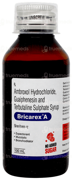 Bricarex A No Added Sugar Syrup 100ml