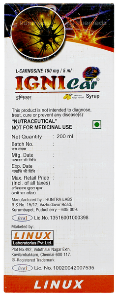 Ignicar Mango Flavour Sugar Free Syrup 200ml Ignicar Mango Flavour Sugar Free Syrup 200ml