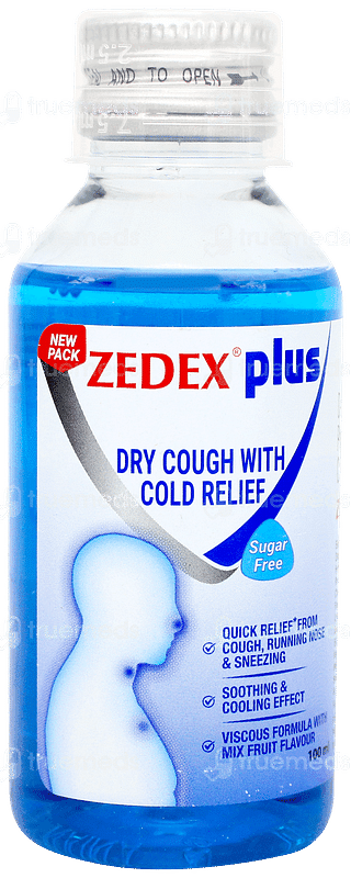 Zedex Plus Sugar  Free Syrup 100ml