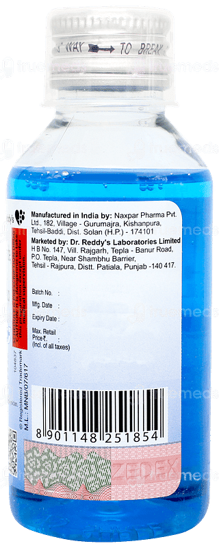 Zedex Plus Sugar  Free Syrup 100ml