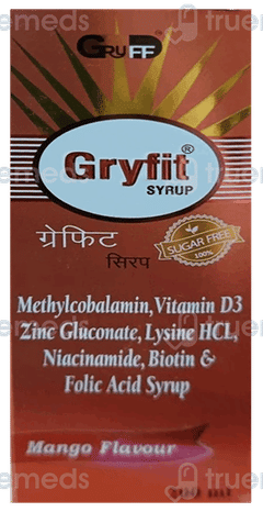 Gryfit Mango Flavour Sugar Free Syrup 200Ml Gryfit Mango Flavour Sugar Free Syrup 200Ml