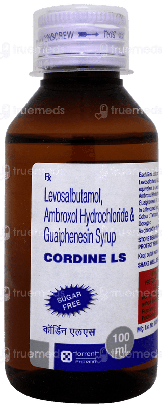 Cordine Ls Sugar Free Syrup 100ml