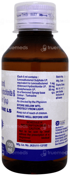 Cordine Ls Sugar Free Syrup 100ml