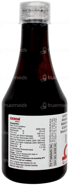 Oxiron Sugar Free Syrup 200ml