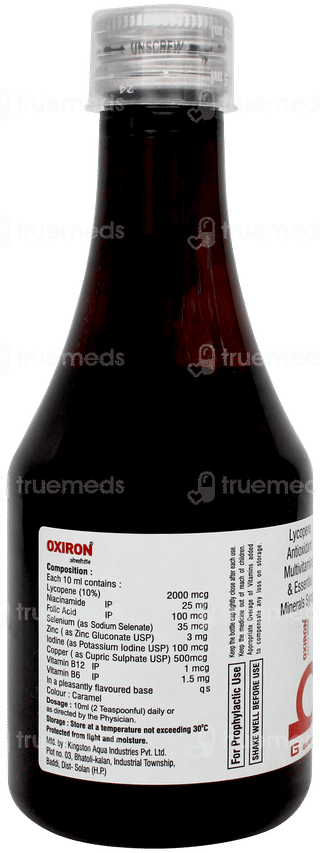 Oxiron Sugar Free Syrup 200ml