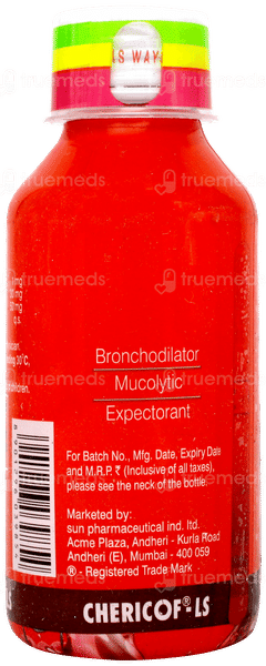 Chericof Ls Sugar Free Syrup 100ml