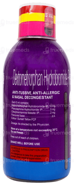 Xpect D Mixed Fruit Flavour Sugar Free Syrup 100ml