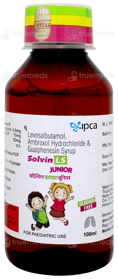 Solvin Ls Junior Sugar Free Syrup 100ml
